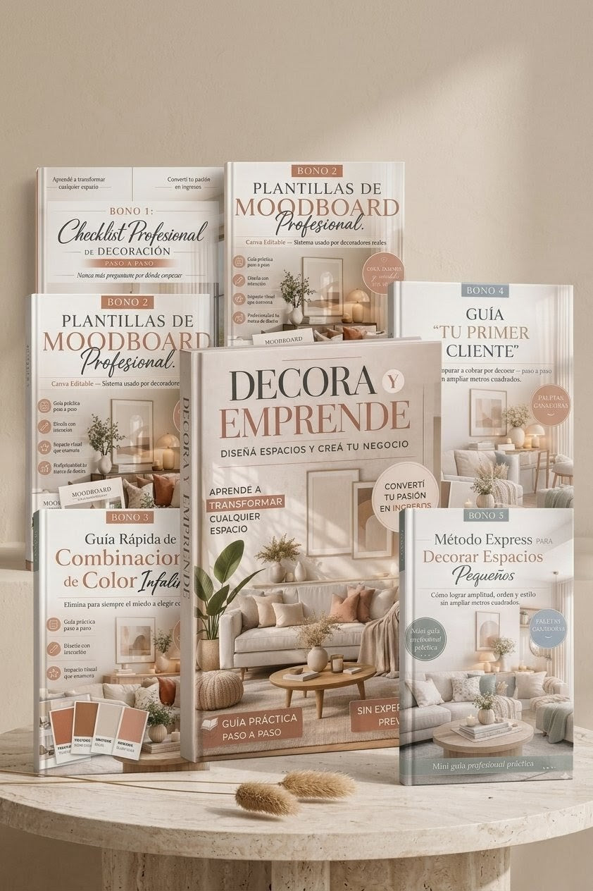 Decora y emprende: diseña espacios y crea tu negocio
